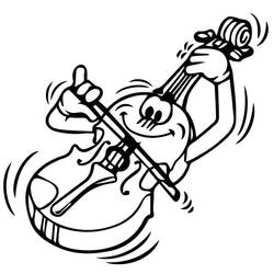 Раскраска: Скрипка (Музыка) #176938 - Бесплатные раскраски для печати