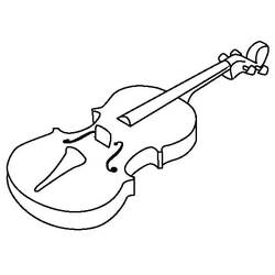 Раскраска: Скрипка (Музыка) #176940 - Бесплатные раскраски для печати