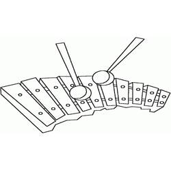 Раскраска: Ксилофон (Музыка) #200979 - Бесплатные раскраски для печати