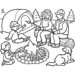 Раскраска: Кемпинг (Природа и Времена года) #207391 - Бесплатные раскраски для печати