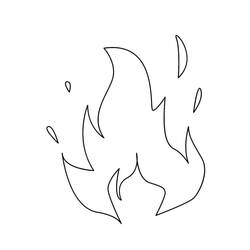 Раскраска: Огонь (Природа и Времена года) #188340 - Бесплатные раскраски для печати