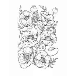 Раскраска: Цветок (Природа и Времена года) #170886 - Бесплатные раскраски для печати