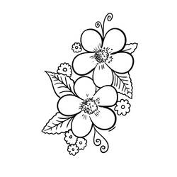 Раскраска: Цветок (Природа и Времена года) #170890 - Бесплатные раскраски для печати