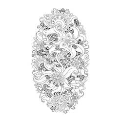 Раскраска: Цветок (Природа и Времена года) #170903 - Бесплатные раскраски для печати