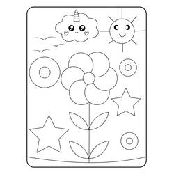 Раскраска: Цветок (Природа и Времена года) #170904 - Бесплатные раскраски для печати