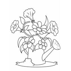 Раскраска: Цветок (Природа и Времена года) #170908 - Бесплатные раскраски для печати