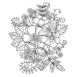 Раскраска: Цветок (Природа и Времена года) #170918 - Бесплатные раскраски для печати