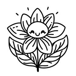 Раскраска: Цветок (Природа и Времена года) #213411 - Бесплатные раскраски для печати