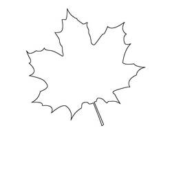 Раскраска: Кленовый лист (Природа и Времена года) #190235 - Бесплатные раскраски для печати