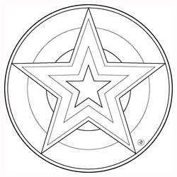 Раскраска: Звёзды (Природа и Времена года) #155948 - Бесплатные раскраски для печати