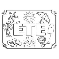 Раскраска: Лето (Природа и Времена года) #177279 - Бесплатные раскраски для печати