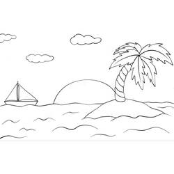 Раскраска: Закат (Природа и Времена года) #216002 - Бесплатные раскраски для печати