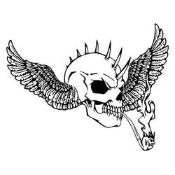 Раскраски: Череп - Бесплатные раскраски для печати