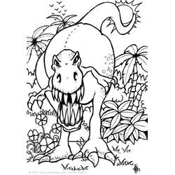 Раскраска: Динозавр (Доисторические Животные) #5508 - Бесплатные раскраски для печати