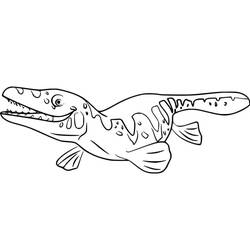 Раскраска: Мозазавр (Доисторические Животные) #218362 - Бесплатные раскраски для печати