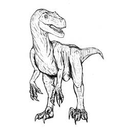 Раскраска: Велоцираптор (Доисторические Животные) #214498 - Бесплатные раскраски для печати