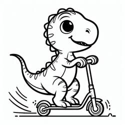 Раскраска: Велоцираптор (Доисторические Животные) #214506 - Бесплатные раскраски для печати