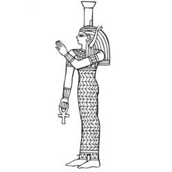 Раскраска: Египетская мифология (Религия и Мифология) #111229 - Бесплатные раскраски для печати