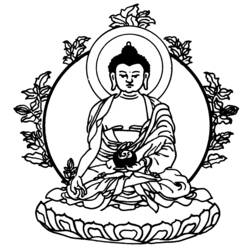Раскраска: Индуистская мифология: Будда (Религия и Мифология) #89540 - Бесплатные раскраски для печати