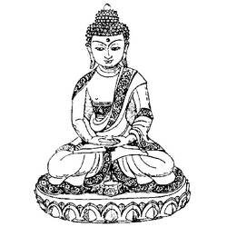 Раскраска: Индуистская мифология: Будда (Религия и Мифология) #89549 - Бесплатные раскраски для печати