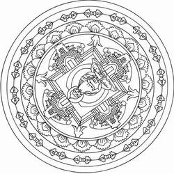 Раскраска: Индуистская мифология: Будда (Религия и Мифология) #89567 - Бесплатные раскраски для печати