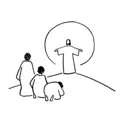 Раскраска: Иисус (Религия и Мифология) #99001 - Бесплатные раскраски для печати