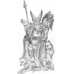 Раскраска: Скандинавская мифология (Религия и Мифология) #110471 - Бесплатные раскраски для печати