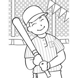 Раскраска: Бейсбол (Спорт) #177107 - Бесплатные раскраски для печати