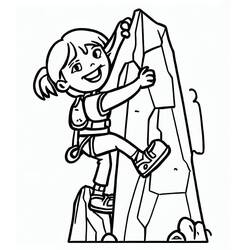 Раскраска: Скалолазание (Спорт) #191208 - Бесплатные раскраски для печати