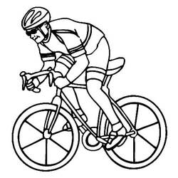 Раскраска: Велоспорт (Спорт) #193626 - Бесплатные раскраски для печати