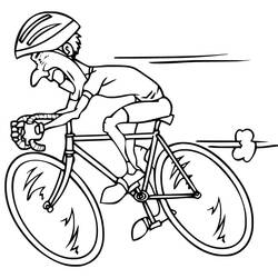 Раскраска: Велоспорт (Спорт) #193645 - Бесплатные раскраски для печати