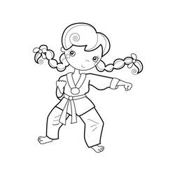 Раскраска: Карате (Спорт) #205108 - Бесплатные раскраски для печати