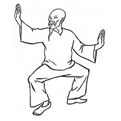 Раскраска: Кунг-фу (Спорт) #192438 - Бесплатные раскраски для печати