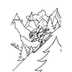 Раскраска: Лыжи (Спорт) #198395 - Бесплатные раскраски для печати