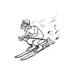 Раскраска: Лыжи (Спорт) #198400 - Бесплатные раскраски для печати