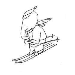 Раскраска: Лыжи (Спорт) #198424 - Бесплатные раскраски для печати