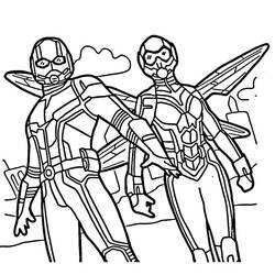 Раскраска: Человек-муравей (Супергерои и Суперзлодеи) #206490 - Бесплатные раскраски для печати