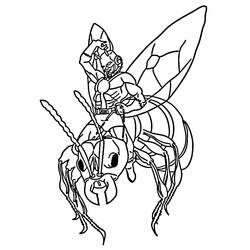 Раскраска: Человек-муравей (Супергерои и Суперзлодеи) #206493 - Бесплатные раскраски для печати