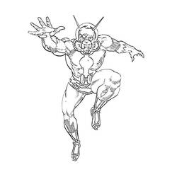 Раскраска: Человек-муравей (Супергерои и Суперзлодеи) #206496 - Бесплатные раскраски для печати