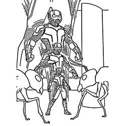 Раскраска: Человек-муравей (Супергерои и Суперзлодеи) #206497 - Бесплатные раскраски для печати