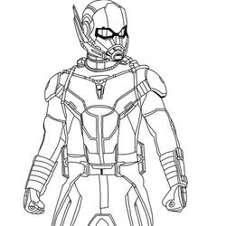 Раскраска: Человек-муравей (Супергерои и Суперзлодеи) #206514 - Бесплатные раскраски для печати