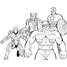 Раскраски: Мстители - Бесплатные раскраски для печати