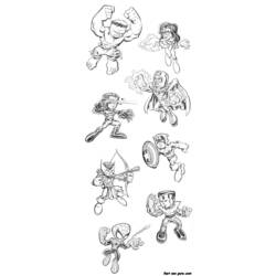 Раскраска: Мстители (Супергерои и Суперзлодеи) #74060 - Бесплатные раскраски для печати