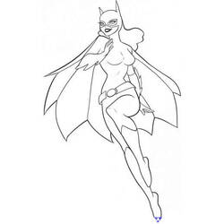 Раскраска: Бэтгёрл (Супергерои и Суперзлодеи) #77734 - Бесплатные раскраски для печати