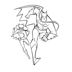 Раскраска: Бэтгёрл (Супергерои и Суперзлодеи) #77736 - Бесплатные раскраски для печати