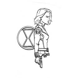 Раскраска: Чёрная вдова (Супергерои и Суперзлодеи) #198259 - Бесплатные раскраски для печати