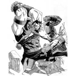 Раскраска: Колосс (Супергерои и Суперзлодеи) #82970 - Бесплатные раскраски для печати