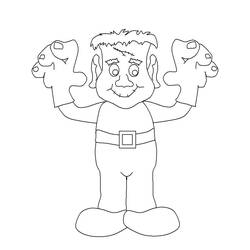 Раскраска: Frankenstein (Супергерои и Суперзлодеи) #198940 - Бесплатные раскраски для печати