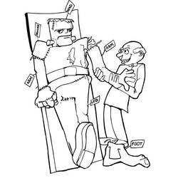 Раскраска: Frankenstein (Супергерои и Суперзлодеи) #198945 - Бесплатные раскраски для печати