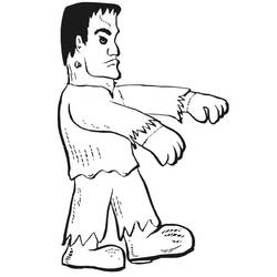 Раскраски: Frankenstein - Бесплатные раскраски для печати